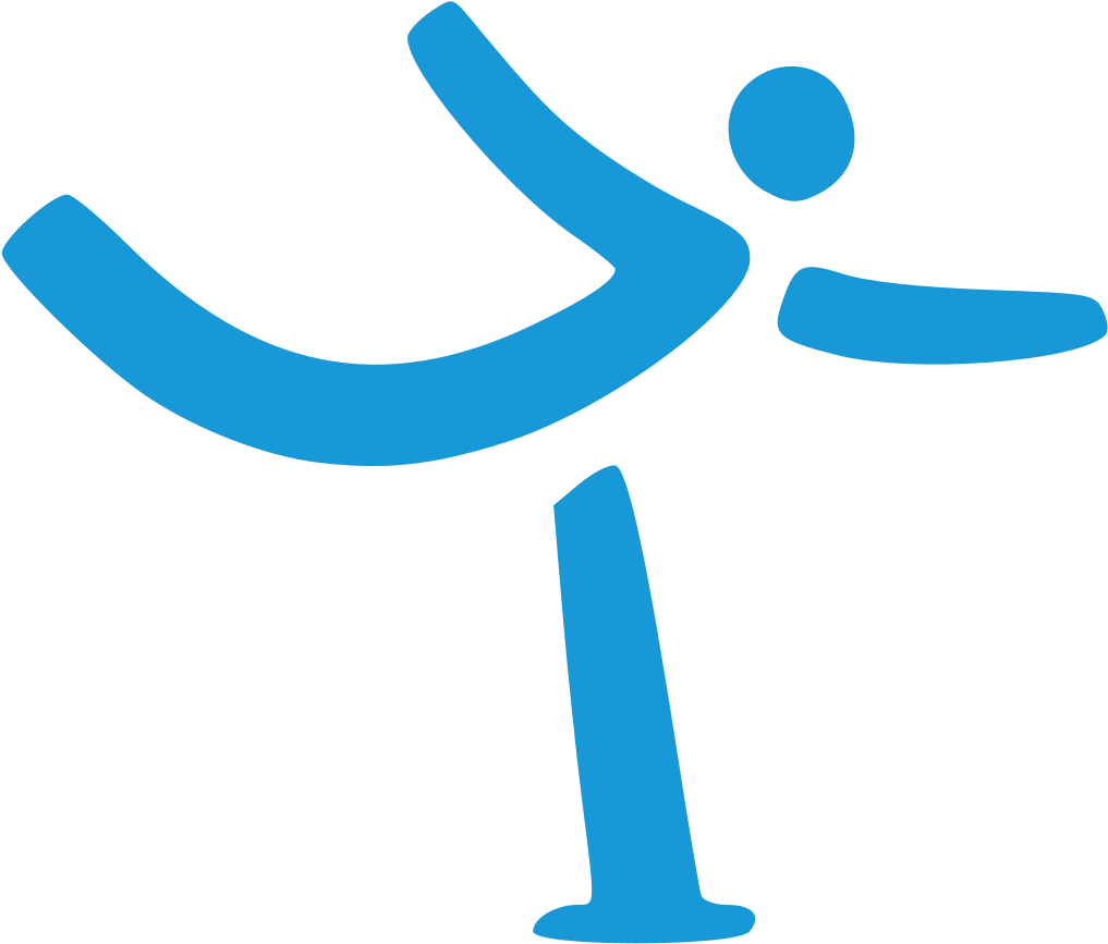 Olympics Free Skating Logo Looks Like Someone Skydiving - Figure Skating Logo Olympics (1200x1200), Png Download