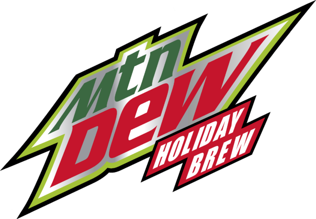 Logo 2017 Holiday Brew - Mountain Dew Soda (640x444), Png Download