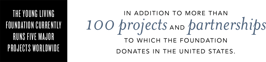 The Young Living Foundation Currently Runs Five Major - Young Living Foundation (917x216), Png Download