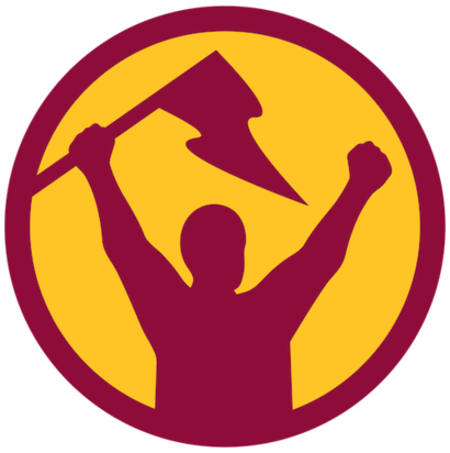 Asu Fork & Sunburst Premium Tank Top For Her, Arizona - Arizona State Sun Devils Football (410x412), Png Download