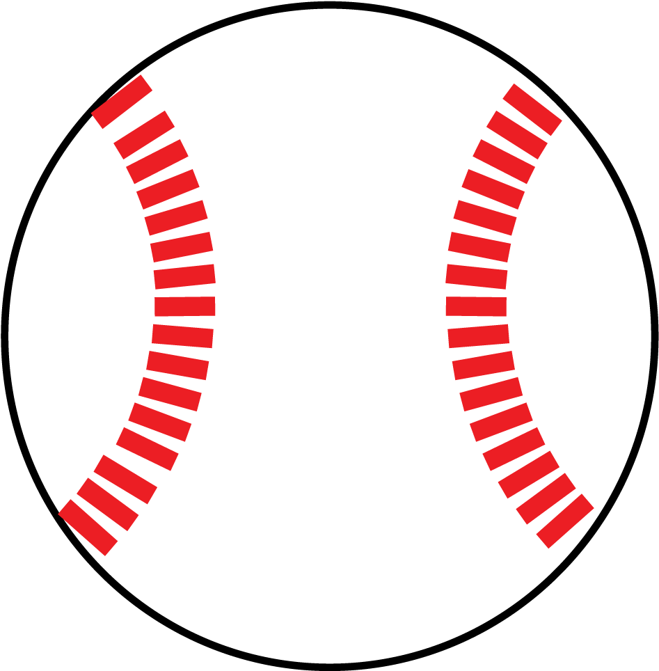 Baseball Ball Stitch - Baseball Png Clipart Free (1000x1000), Png Download