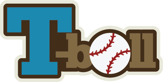 Baseball Clipart Tee Ball - T Ball Clip Art (542x272), Png Download