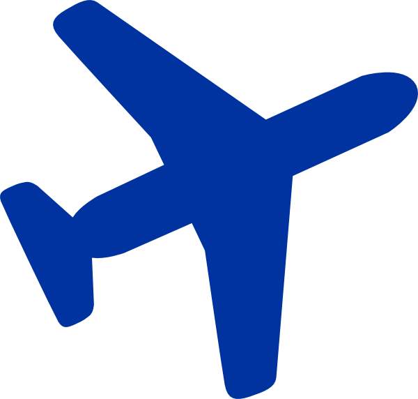 Blue Plane - Blue Plane Icon Png (600x572), Png Download