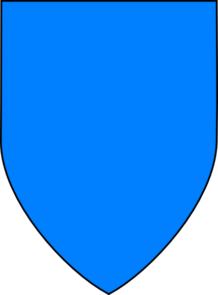 Blue Clip Art At - Plain Blue Shield (444x600), Png Download