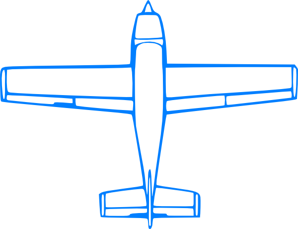 How To Set Use Blue Plane Svg Vector (600x460), Png Download
