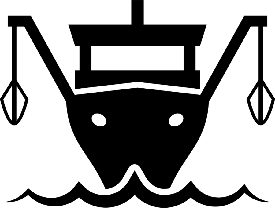 Download Fishing Boat Icon Png Clipart Fishing Vessel - Black Fishing Boat Png (899x681), Png Download