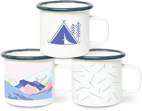 Mug Clipart Coffee Group - Imprinted Campfire Mug 4cp (500x500), Png Download