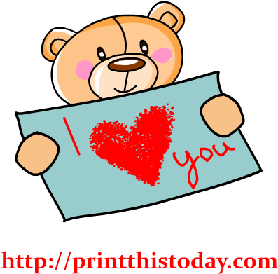 Collection Of I Love You Clipart Pictures High Quality, - Love Clip Art Teddy Bear Png (417x417), Png Download