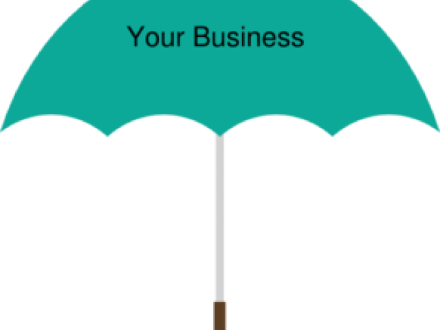 Umbrella Clipart Teal - Umbrella (640x480), Png Download