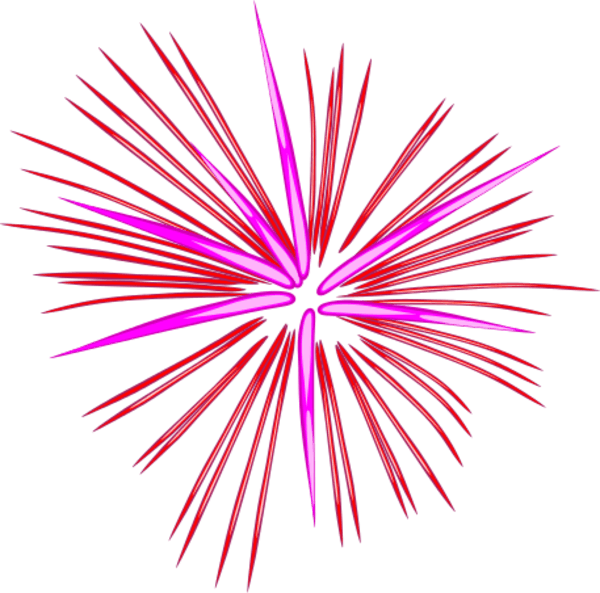 Green Fireworks - Explosion Fire Works Clip Art (600x593), Png Download