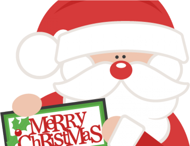 Cute Santa Clipart - Cute Merry Christmas Clipart (640x480), Png Download