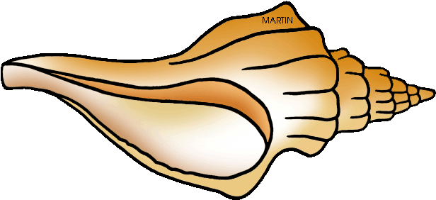 United States Clip Art By Phillip Martin, Florida State - Conch (616x282), Png Download