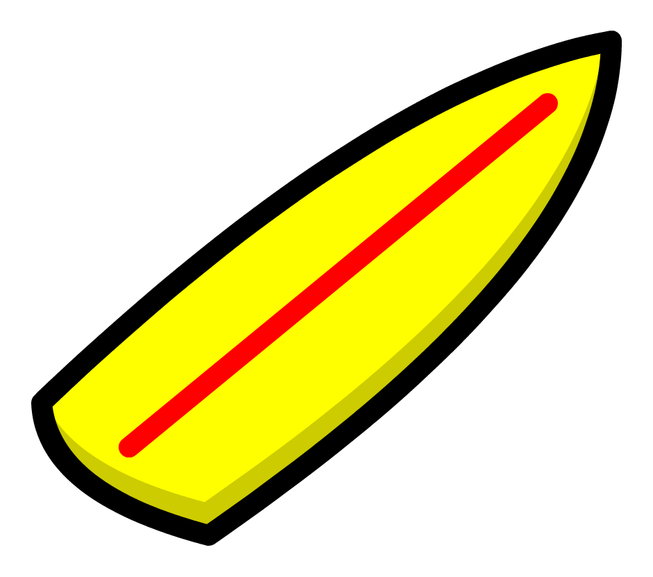 Image - Surfboard Pin - Png - Club Penguin Wiki - The - Surfboard Transparent Background (543x480), Png Download