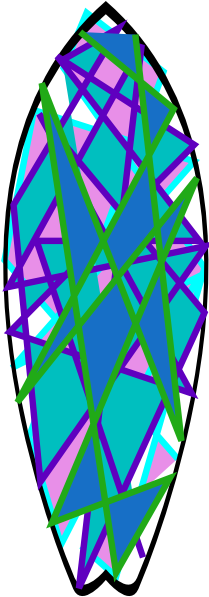 Surfboard Design Clip Art - Circle (480x597), Png Download