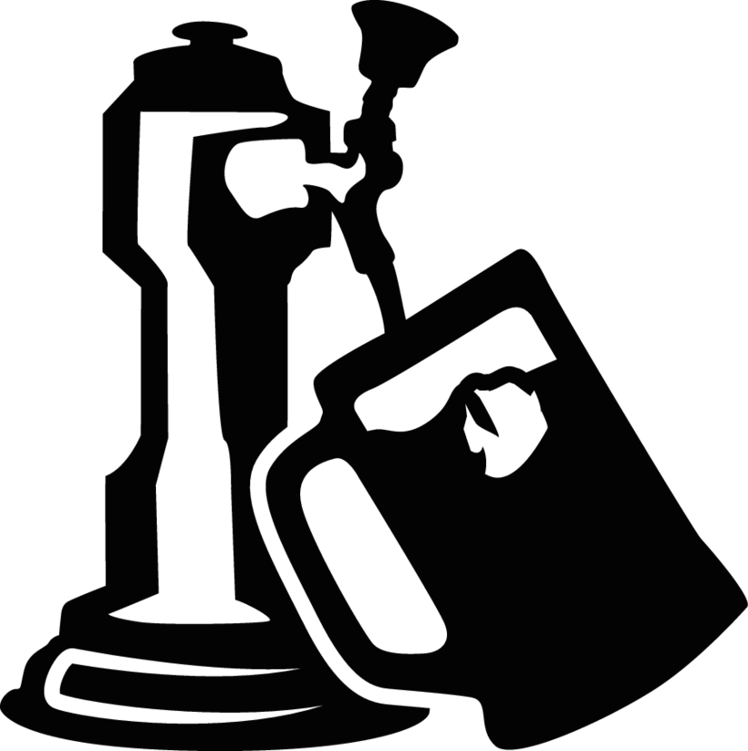 Picture Download Collection Of High Quality Free Cliparts - Black And White Beer Tap (825x828), Png Download