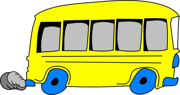 Yellow School Bus Clip Art Clipart Panda - Yellow School Bus Clipart (600x319), Png Download