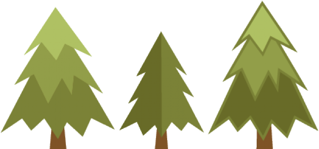Cute Pine Tree Clipart (640x480), Png Download
