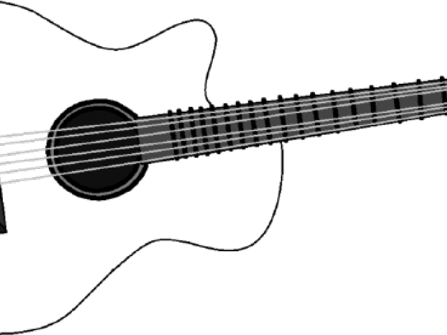 Guitar Clipart Outline - Electric Guitar (640x480), Png Download