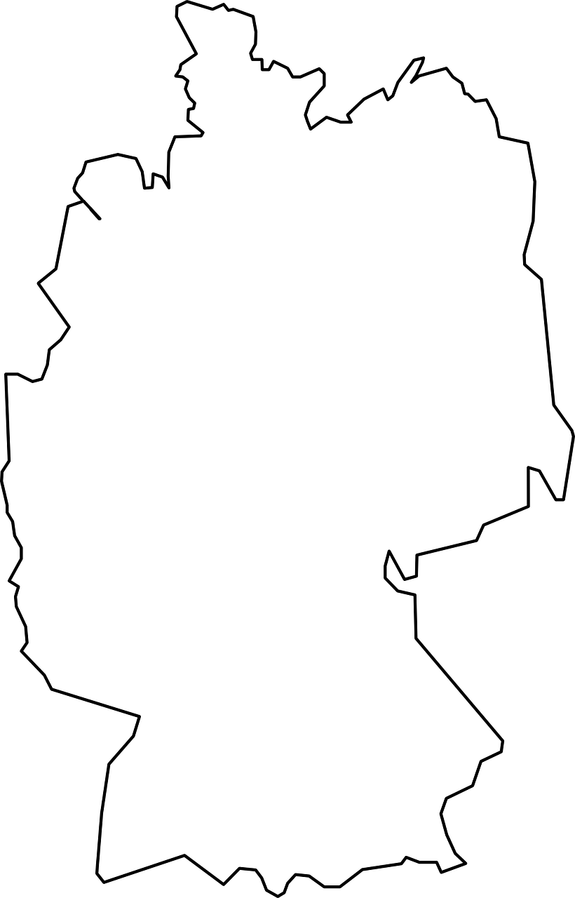 Germany Outline Png Banner Free Download - Outline Of Germany Png (820x1280), Png Download