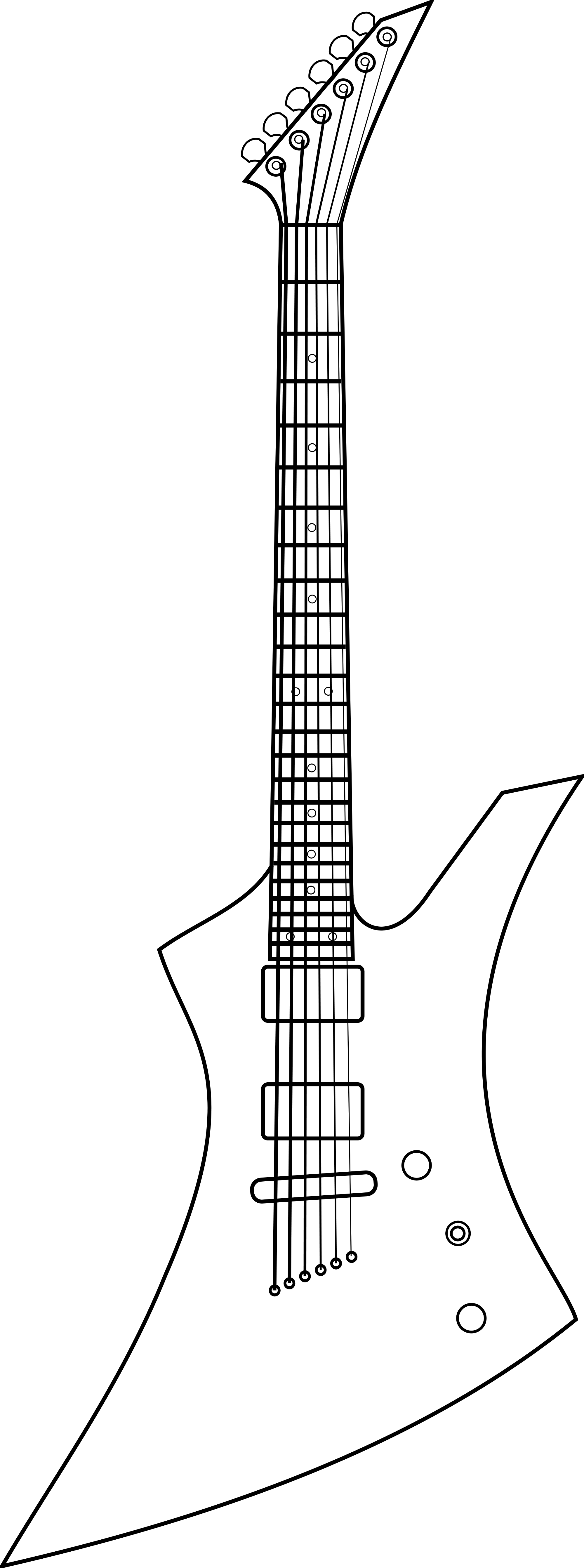 Open - Jackson Kelly Body Shape (2000x5369), Png Download
