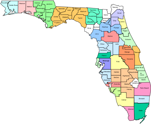Kids Well Florida - Nile Monitor In Florida Map (535x434), Png Download