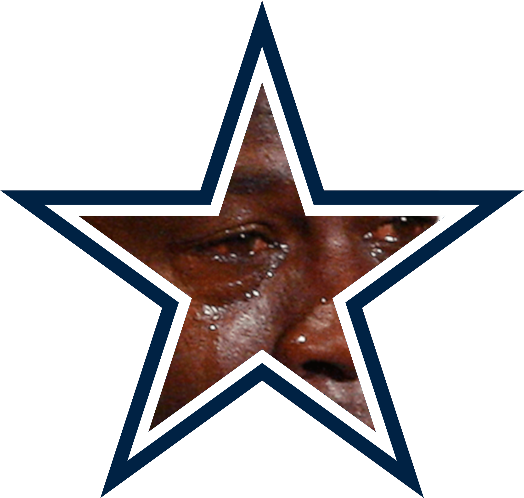 Dallas Cowboys - Printable Dallas Cowboys Star (2400x2200), Png Download