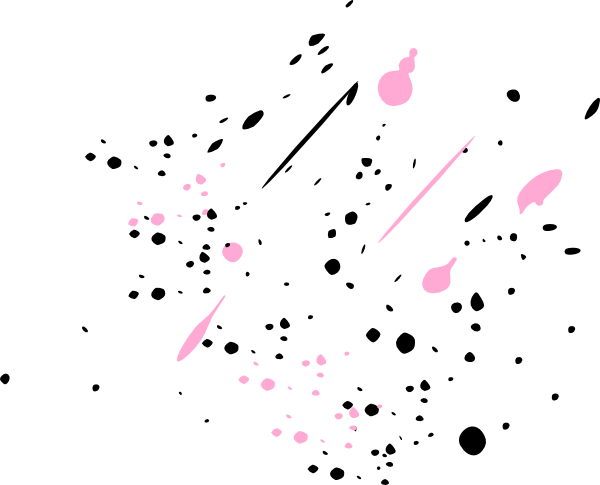 Paint Splatter - Black Paint Splatter Png (600x485), Png Download