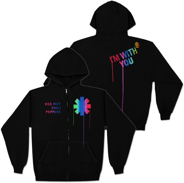 Red Hot Chili Peppers Paint Drip Zip Hoodie - Hoodies Pantera (600x600), Png Download