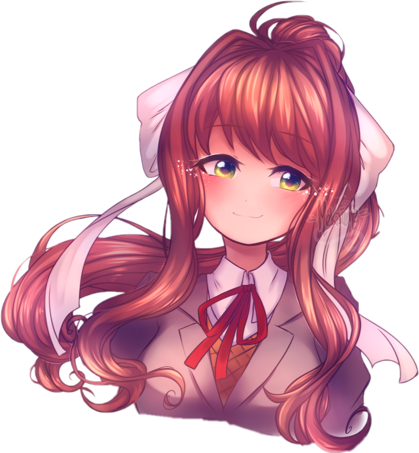 Download Hd Monika Doki Doki Literature Club Transparent Png Image Nicepng Com