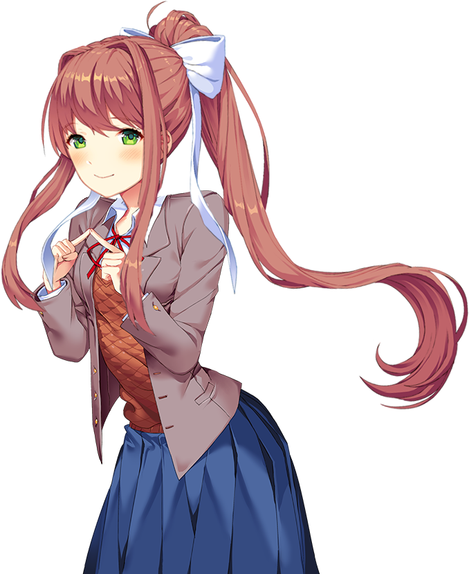 Monika's Head On Sayori's Body - Sayuri Doki Doki (960x960), Png Download