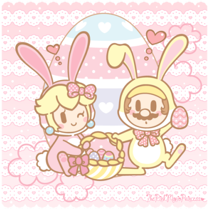 Hoppy Bunnies~ - - Cartoon (500x450), Png Download