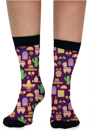 Meia Iméxico De Taly Rubiona - Sock (450x450), Png Download