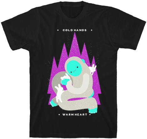 Cold Hands Warm Heart Yeti Mens T-shirt - Reclaiming My Time Meme (484x484), Png Download