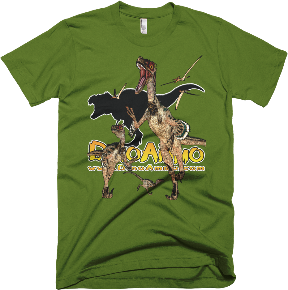 Dino Ammo Velociraptor Full Color Short Sleeve T Shirt - Saltwater Aquarium T Shirt (1000x1000), Png Download