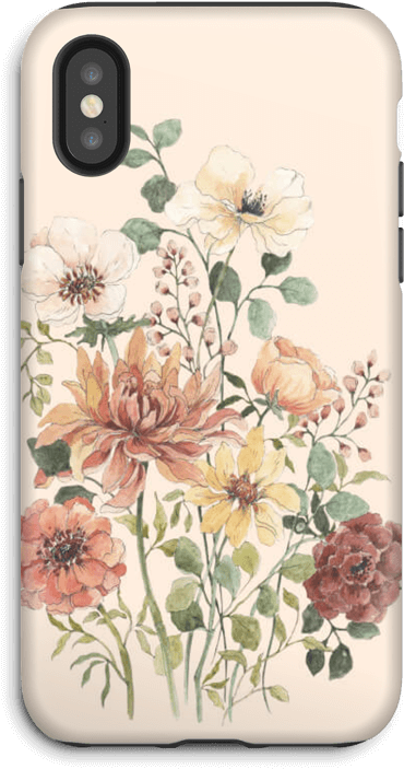 Spring Flowers Case Iphone X Tough - Flower Bouquet (499x800), Png Download