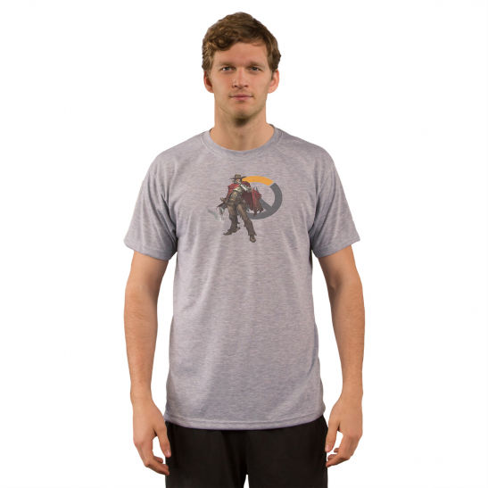 Mccree Overwatch T-shirt - Rendimiento Solar De Manga Larga De La Camiseta (546x840), Png Download