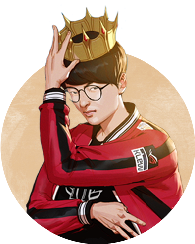 Faker Cartoon (500x500), Png Download