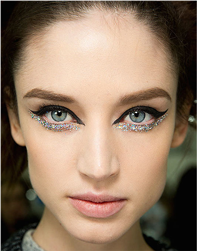 Chanel Glitter Eye Makeup (800x721), Png Download