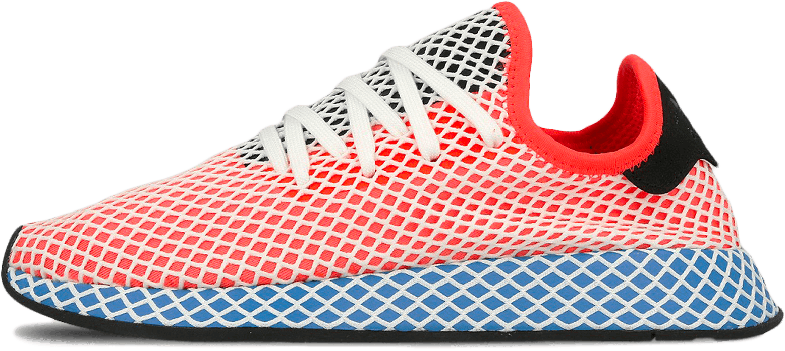 Deerupt Runner Solar Red / Bluebird - Adidas Deerupt Runner Png (2000x2000), Png Download
