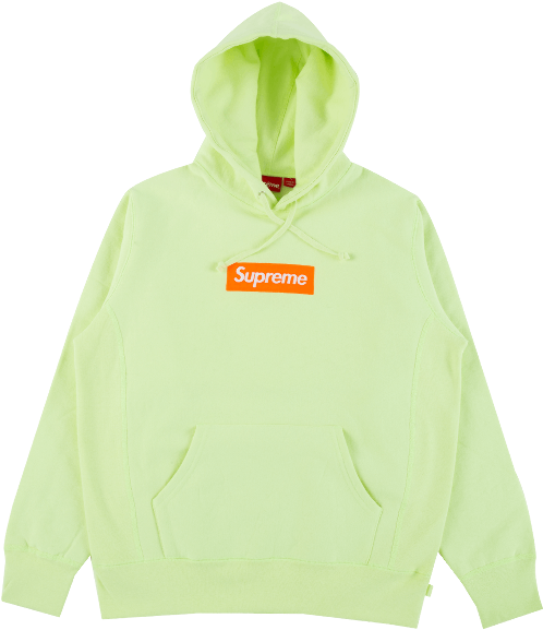 Supreme Logo Box Tee Hoodie (1000x600), Png Download