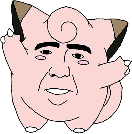Nic Cage's Face On A Clefairy - Nick Cage Video Game Character (500x510), Png Download
