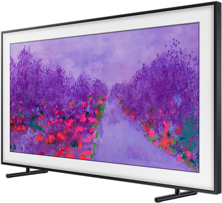 Front Black Image - Samsung The Frame Tv (650x650), Png Download