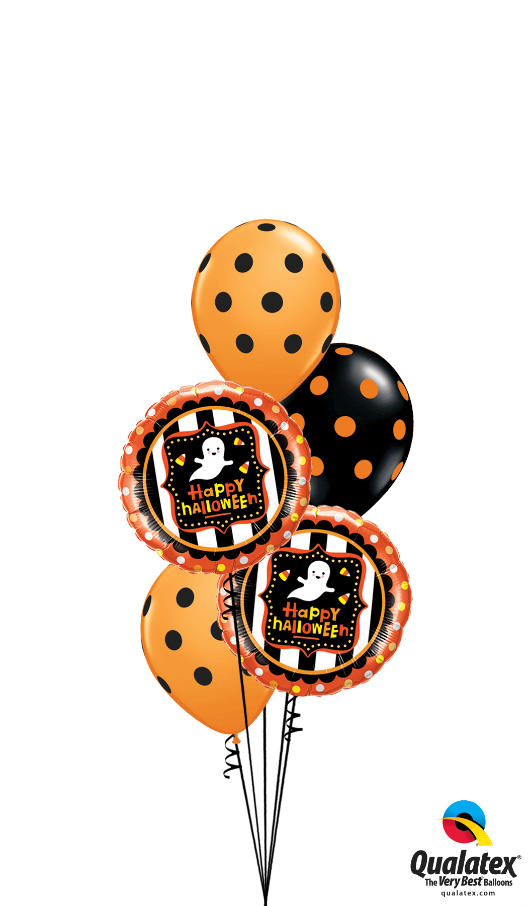 Balloons Transparent Halloween - Halloween Balloons Clipart Transparent (1050x1800), Png Download