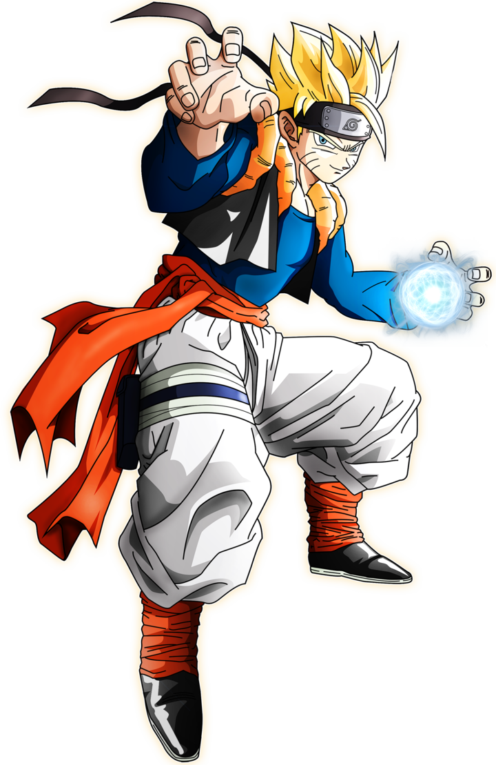 Naroku Original Character Plesae Dont Steal - Fusion De Naruto Et Goku (720x1109), Png Download