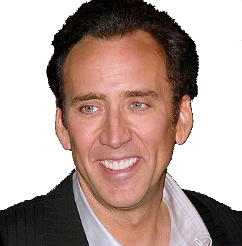Nicolas Cage, Russell Crow - Nicolas Cage (344x349), Png Download