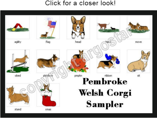 Png Black And White Download Corgi Clipart Clip Art - Corgi Clip Art (500x500), Png Download
