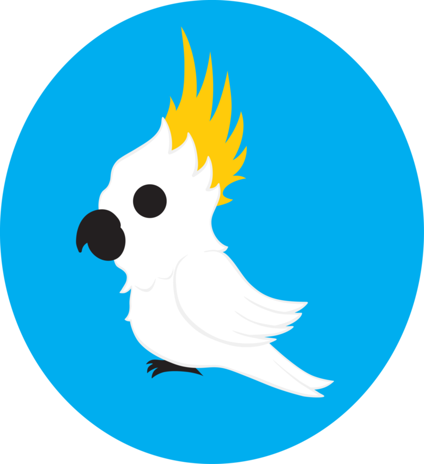 Graphic Transparent Stock Cute Cockatoo By Destiny - Drawing Cockatoo (855x934), Png Download