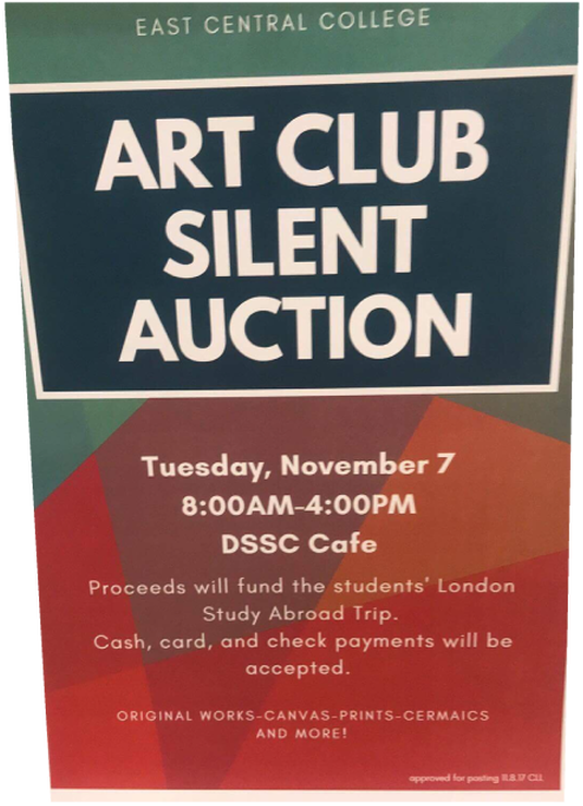 Ecc Art Students Host Art Sale To Raise Funds For Study - Sign (735x951), Png Download
