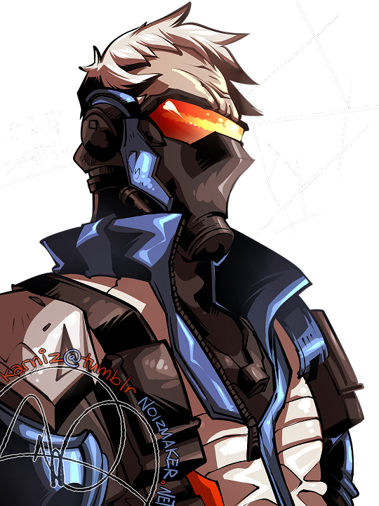 "karniz" On Tumblr - Soldier 76 Art Png (540x720), Png Download