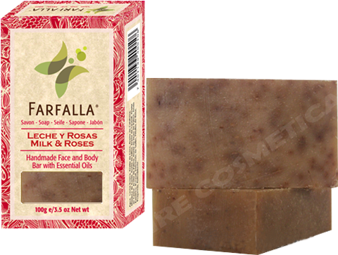 El Jabón De Leche Y Rosas, Delicadamene Coloreado Con - Soap (580x448), Png Download